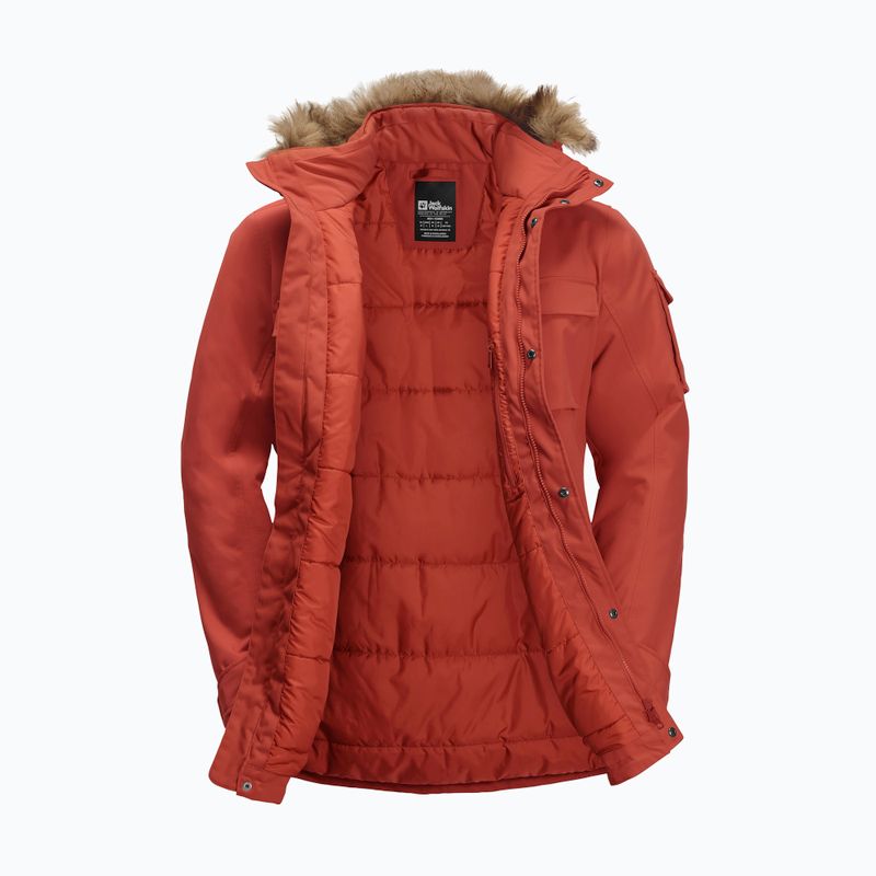 Jack Wolfskin férfi pehelypaplan dzseki Glacier Canyon Parka intenzív rozsda 9