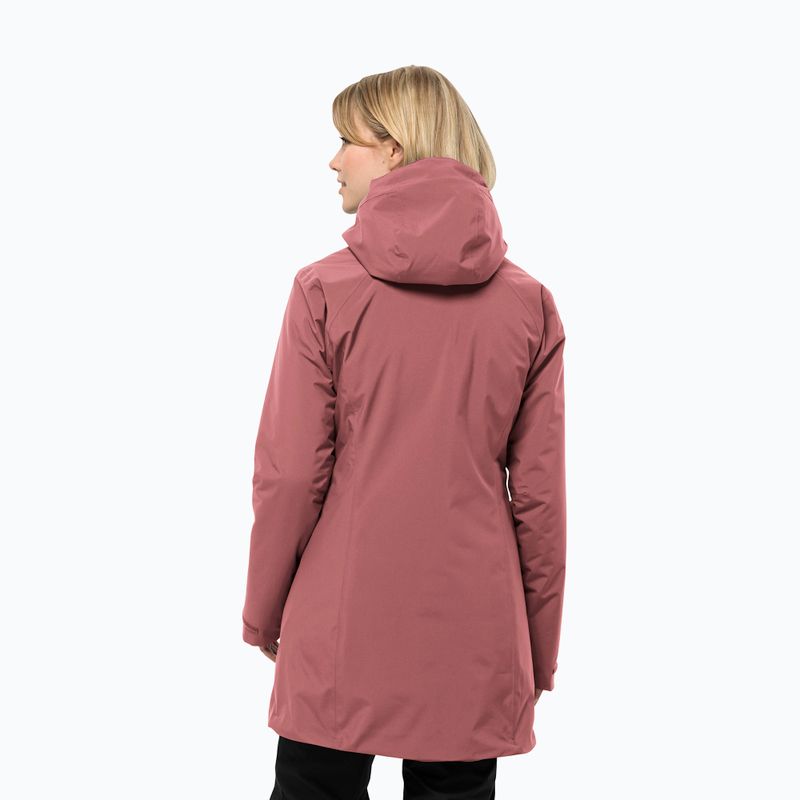 Jack Wolfskin női télikabát Heidelstein Ins vörös okkersárga 2