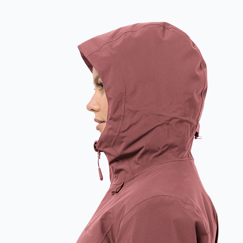 Jack Wolfskin női télikabát Heidelstein Ins vörös okkersárga 4