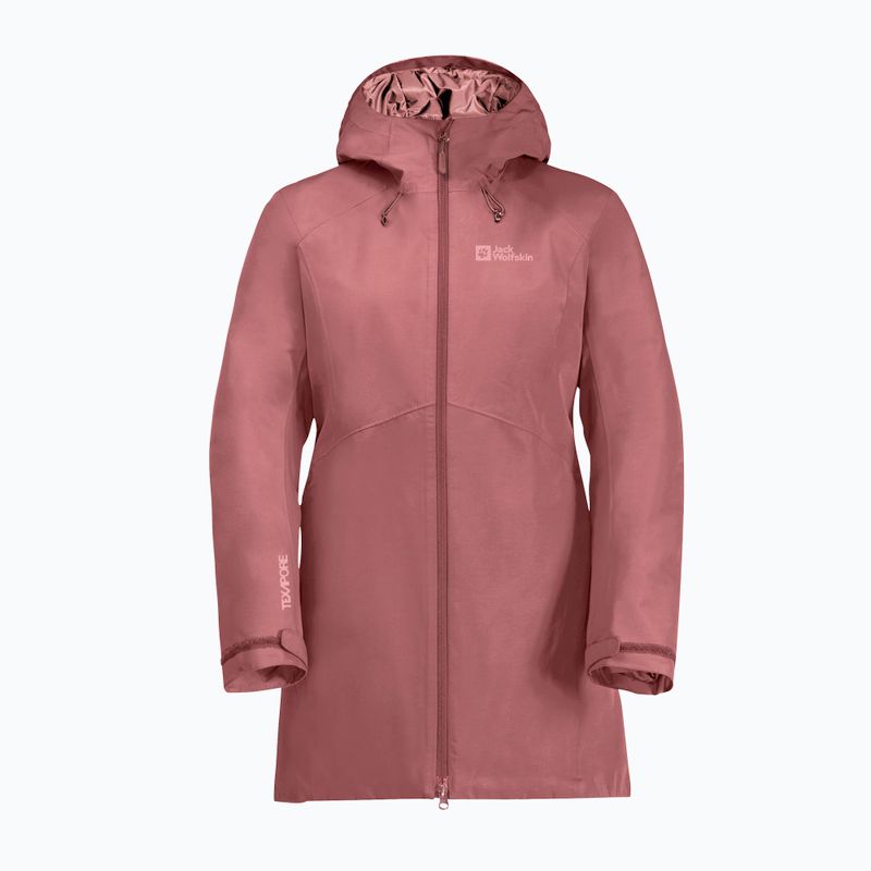 Jack Wolfskin női télikabát Heidelstein Ins vörös okkersárga 7