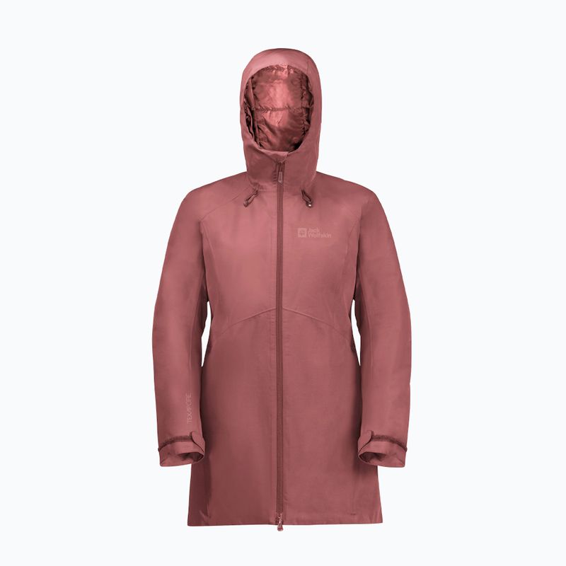 Jack Wolfskin női télikabát Heidelstein Ins vörös okkersárga 8