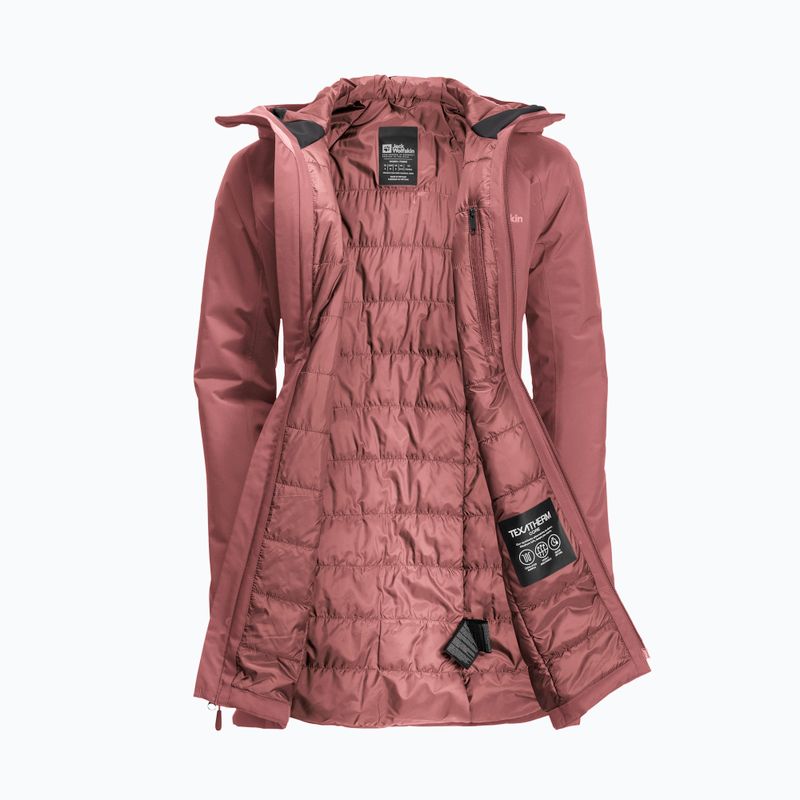Jack Wolfskin női télikabát Heidelstein Ins vörös okkersárga 9