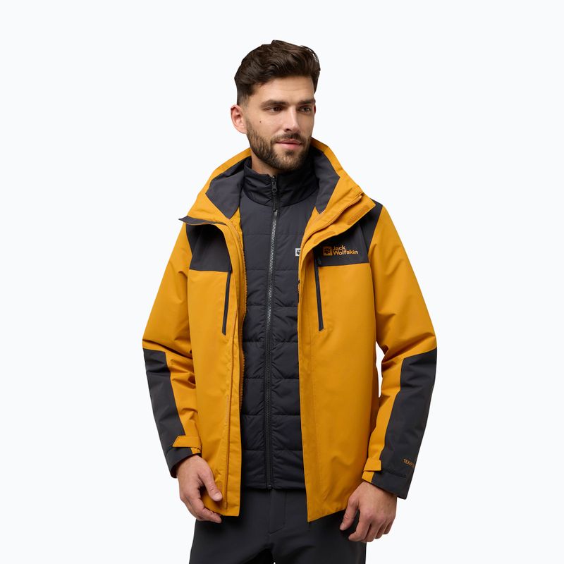 Jack Wolfskin férfi Jasper 3In1 kabát sáfrányvirág 4