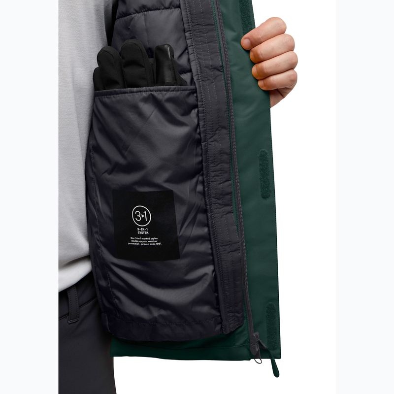 Jack Wolfskin férfi Jasper 3In1 dzseki fekete olívazöld 15