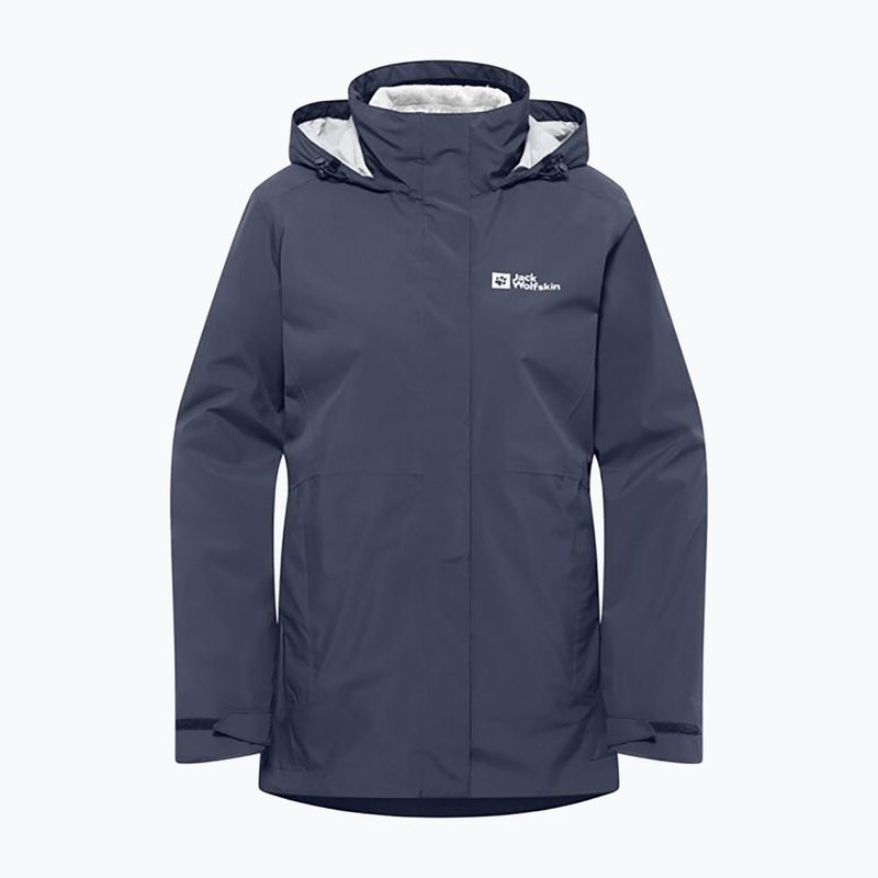 Jack Wolfskin női Rotwand 3In1 fleece melegítőfelső grafit 11