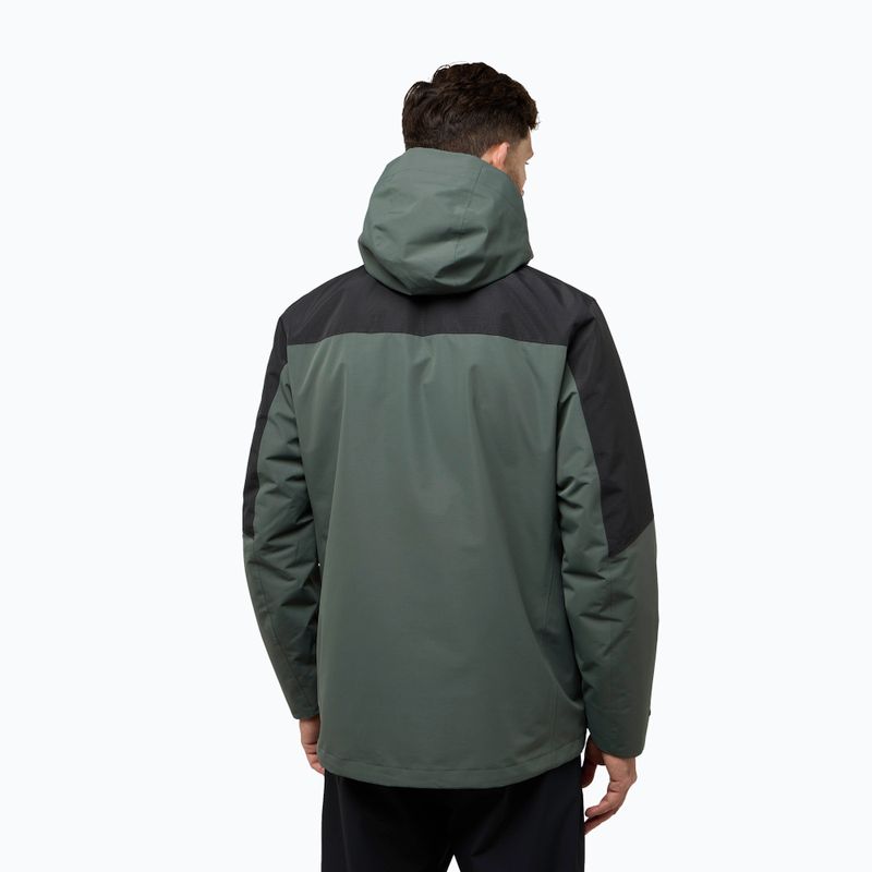 Jack Wolfskin férfi Romberg 3In1 kabát pala zöld 3