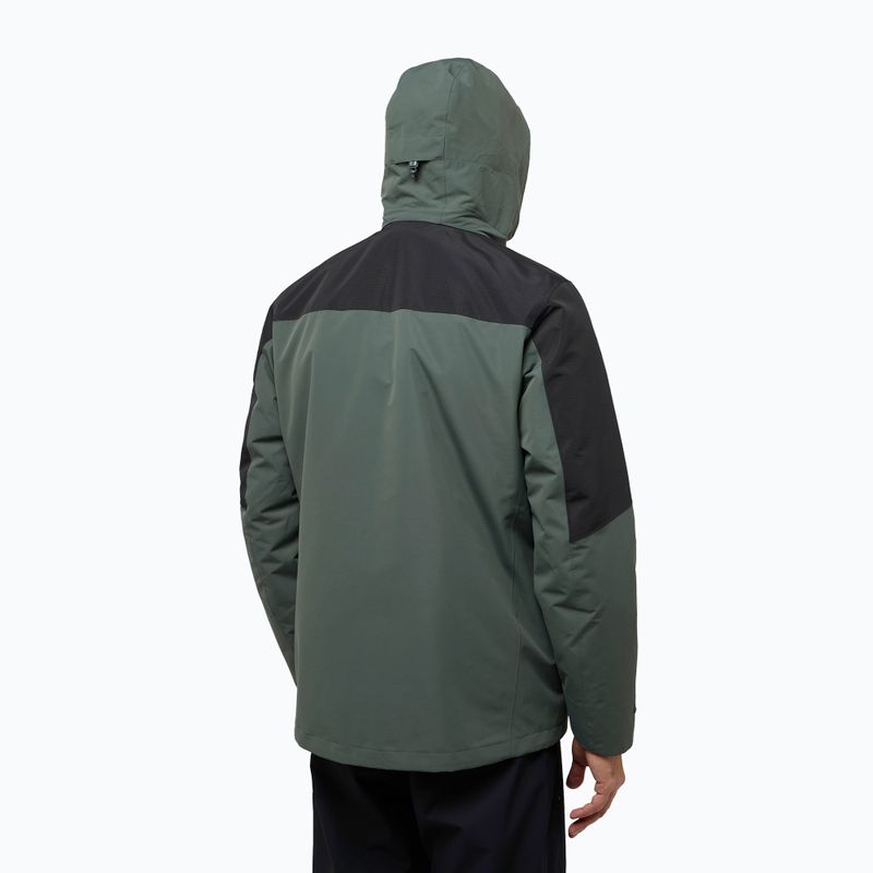 Jack Wolfskin férfi Romberg 3In1 kabát pala zöld 4