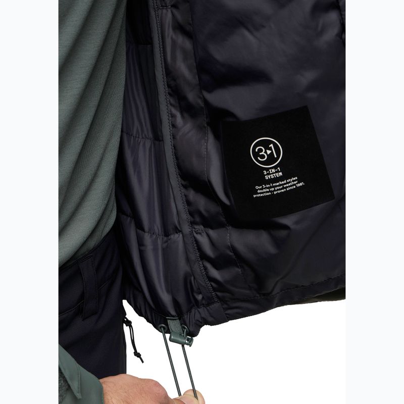 Jack Wolfskin férfi Romberg 3In1 kabát pala zöld 15