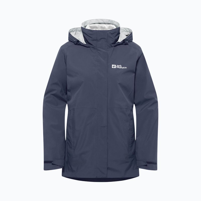 Jack Wolfskin női Rotwand 3In1 fleece melegítőfelső grafit 11