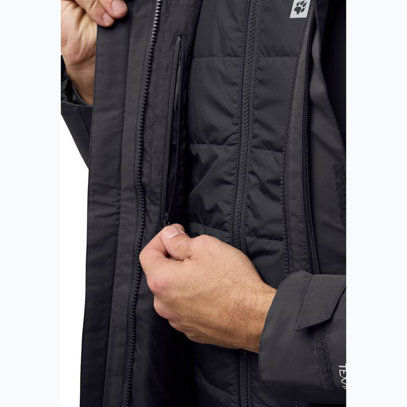Férfi 3 az 1-ben dzseki Jack Wolfskin Romberg 3In1 phantom 11
