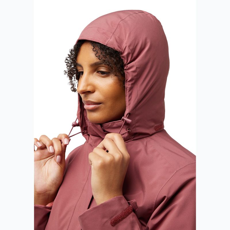 Jack Wolfskin női Rotwand 3In1 fleece pulóver piros okkersárga színben 5