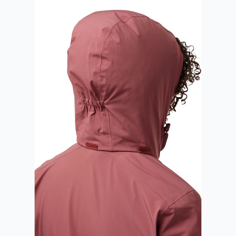 Jack Wolfskin női Rotwand 3In1 fleece pulóver piros okkersárga színben 6
