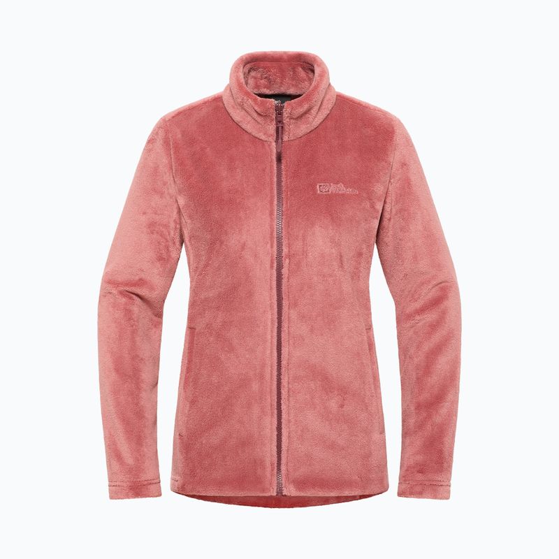 Jack Wolfskin női Rotwand 3In1 fleece pulóver piros okkersárga színben 15