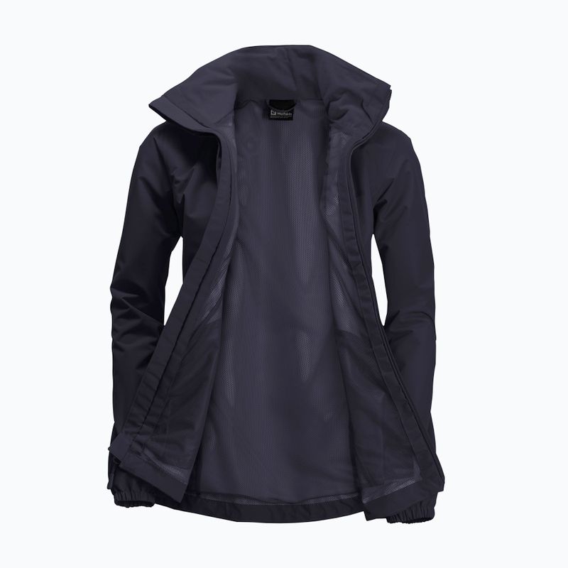 Jack Wolfskin Stormy Point 2L női esőkabát grafit 9