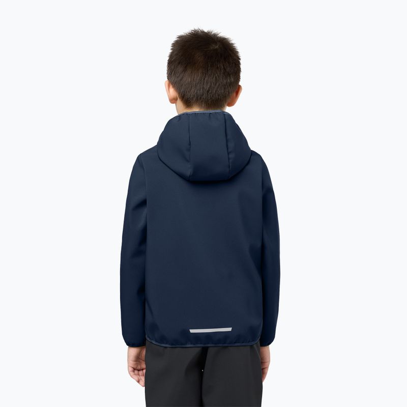 Jack Wolfskin gyermek softshell dzseki Fourwinds éjszakai kék 2