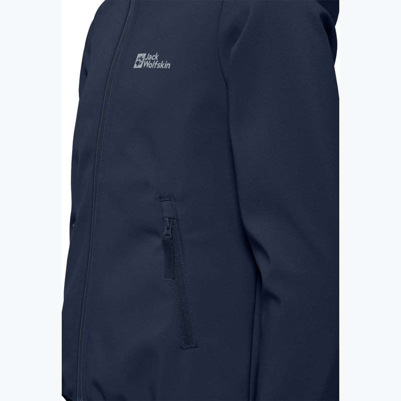 Jack Wolfskin gyermek softshell dzseki Fourwinds éjszakai kék 3