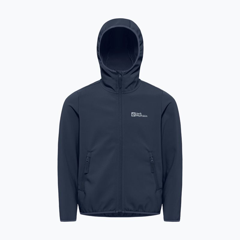 Jack Wolfskin gyermek softshell dzseki Fourwinds éjszakai kék 6
