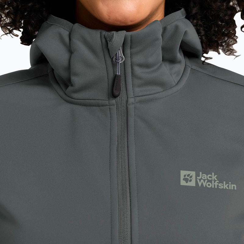 Női softshell dzseki Jack Wolfskin Windhain Hoody pala zöld 4