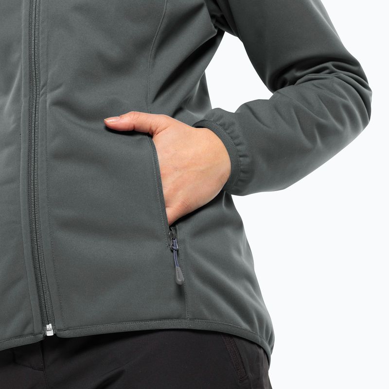 Női softshell dzseki Jack Wolfskin Windhain Hoody pala zöld 5