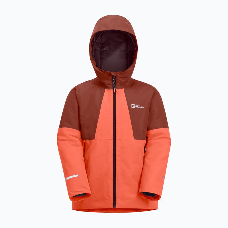 Jack Wolfskin Actamic 2L Ins gyermek pehelykabát korall narancs színben 5
