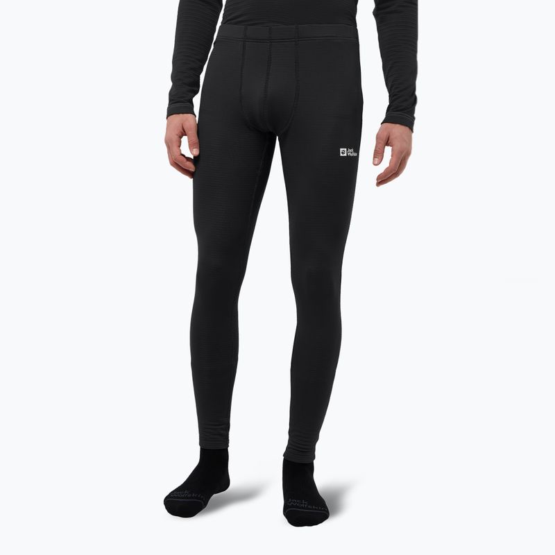 Férfi Jack Wolfskin Infinite Warm termikus nadrág fekete