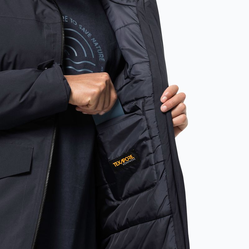 Férfi Jack Wolfskin Koenigsbau Parka pehelypaplan kabát sötét navy 5