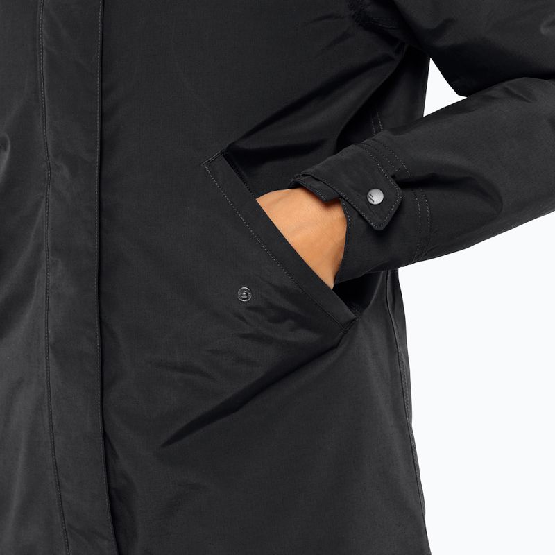 Jack Wolfskin női télikabát Talforst Parka fekete 6