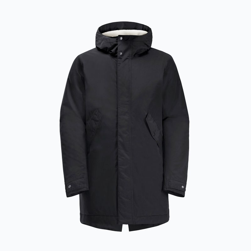 Jack Wolfskin női télikabát Talforst Parka fekete 7