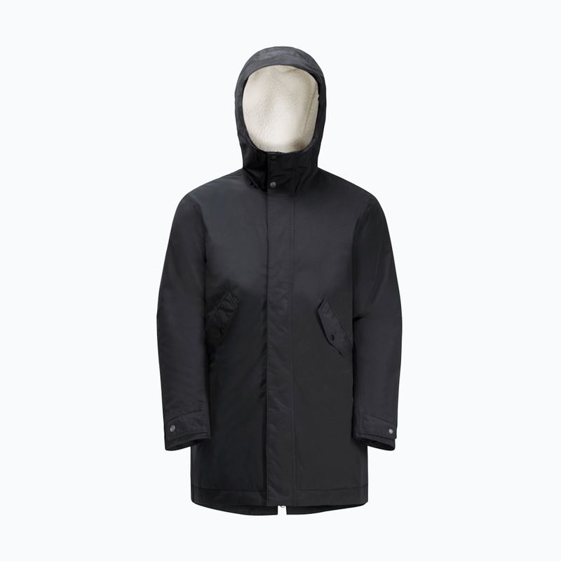 Jack Wolfskin női télikabát Talforst Parka fekete 8