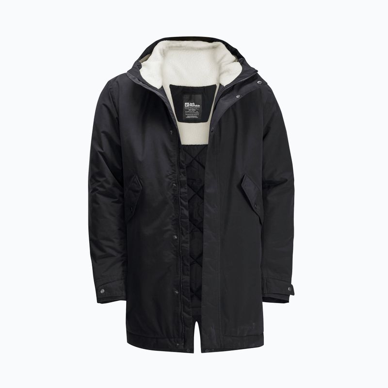 Jack Wolfskin női télikabát Talforst Parka fekete 9
