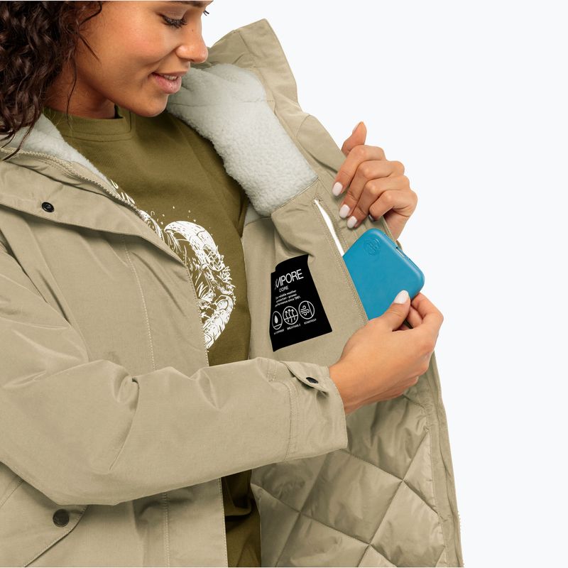 Jack Wolfskin női télikabát Talforst Parka anis 4