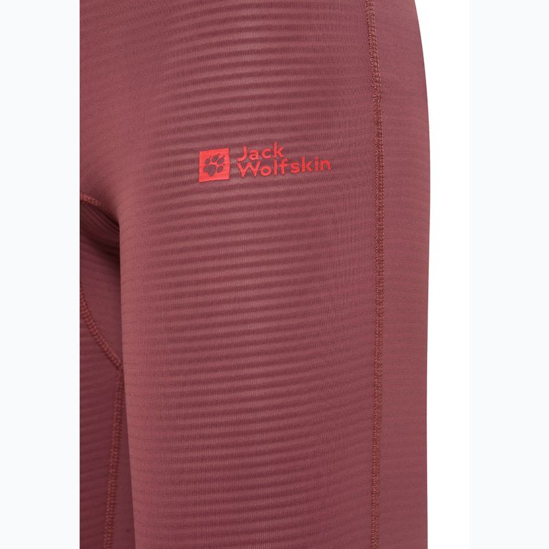 Jack Wolfskin női thermoaktív nadrág Infinite Warm vörös okkersárga színű nadrág 6