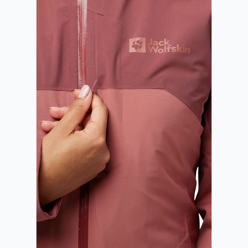 3in1 női kabát Jack Wolfskin Hunberg mineral red 9