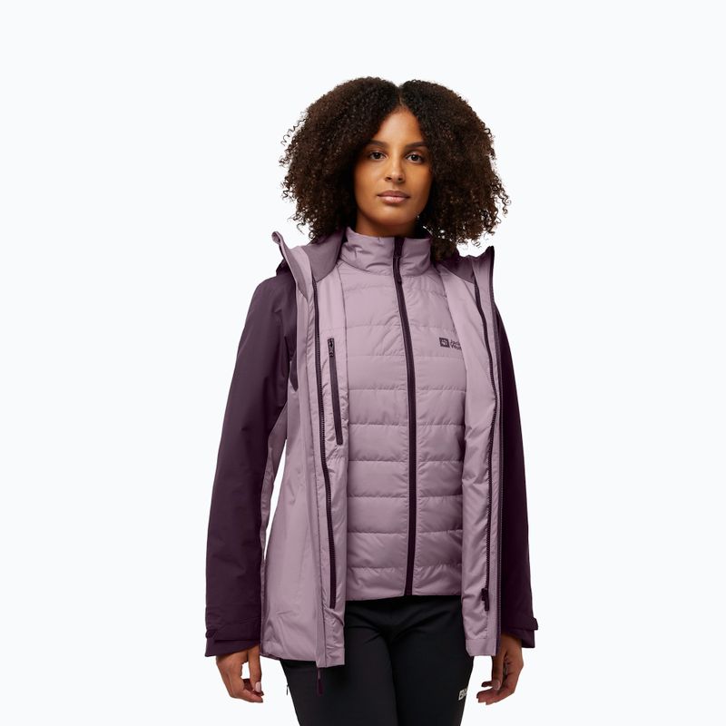 3in1 női kabát Jack Wolfskin Hunberg wild blossom 3
