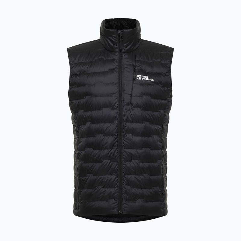 Férfi Jack Wolfskin Passamani Down phantom trekking ujjatlan kabát 10