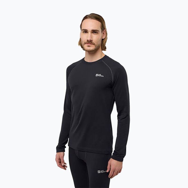Férfi thermo hosszú ujjú felső Jack Wolfskin Infinite Warm black