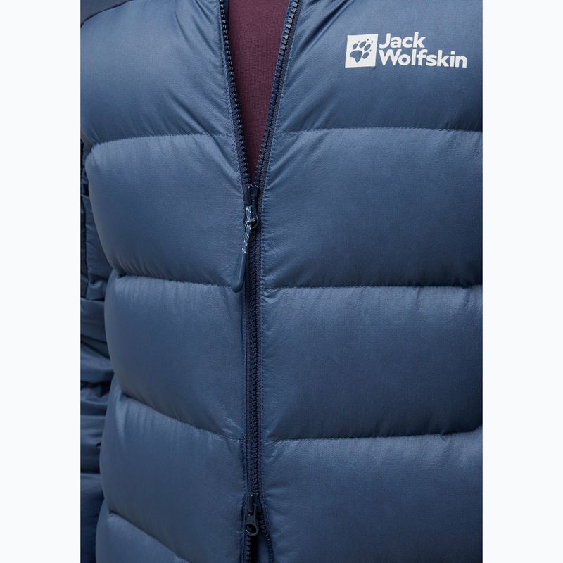 Jack Wolfskin férfi pehelypaplan Nebelhorn Down Hoody természet kék 7
