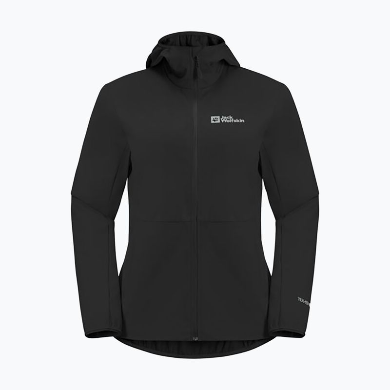 Jack Wolfskin női softshell dzseki Feldberg Hoody fekete