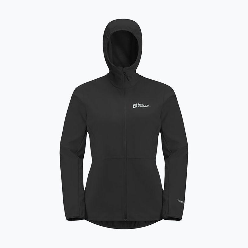 Jack Wolfskin női softshell dzseki Feldberg Hoody fekete 2