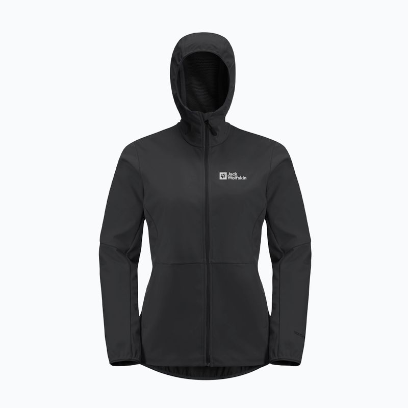 Jack Wolfskin női softshell dzseki Feldberg Hoody fekete 7