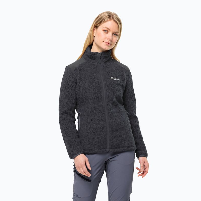 Jack Wolfskin női gyapjúkabát Kammweg Pile Fz phantom