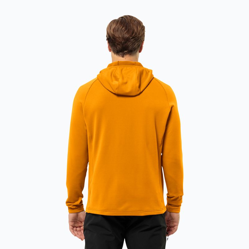 Férfi Jack Wolfskin Kolbenberg kapucnis Fz fleece pulóver sáfrányvirág 2