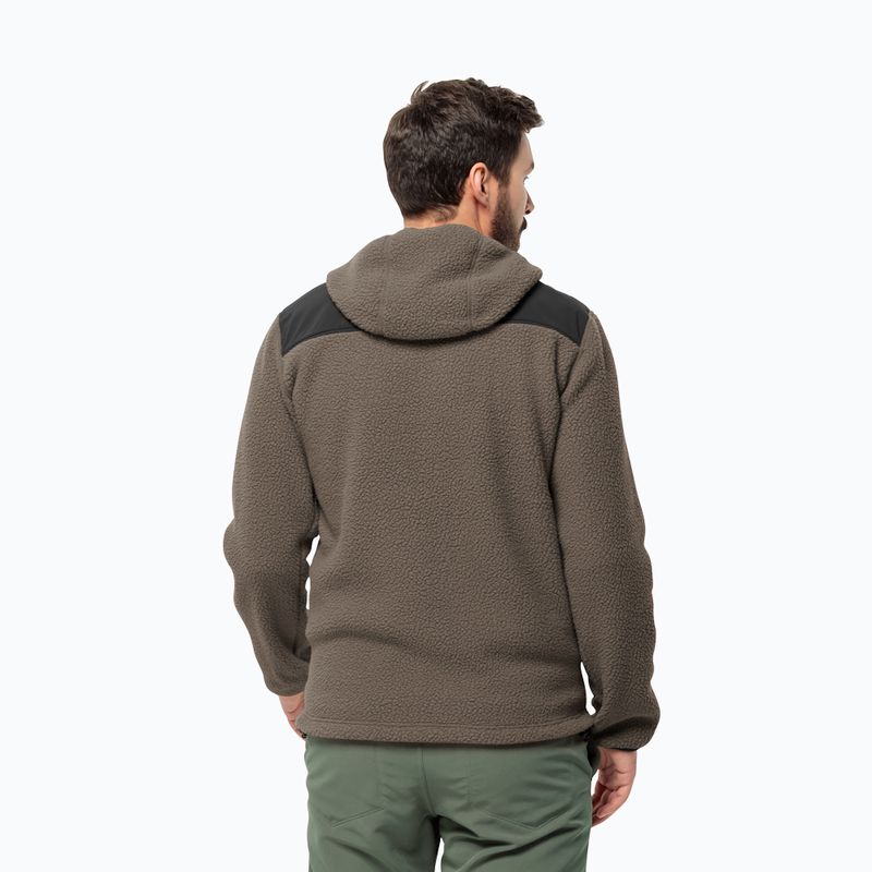 Jack Wolfskin férfi gyapjúkabát Kammweg Pile Fz hideg kávé 2