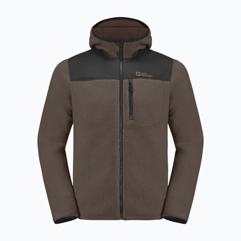 Jack Wolfskin férfi gyapjúkabát Kammweg Pile Fz hideg kávé 7