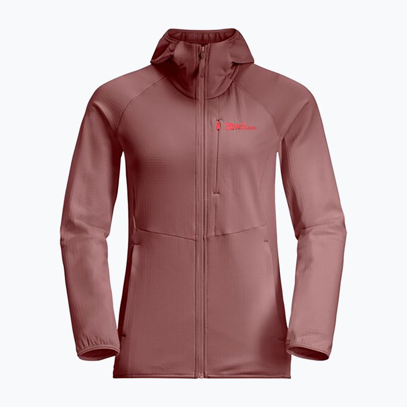 Jack Wolfskin női gyapjú kabát Kolbenberg Hooded Fz mineral red 7