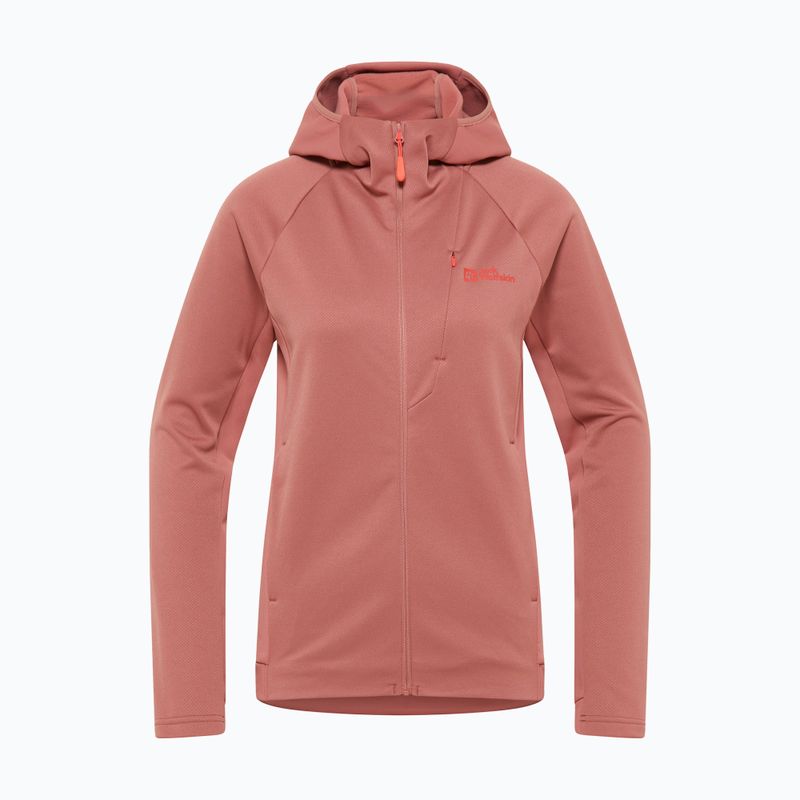 Jack Wolfskin női fleece pulóver Alpgrat ásványvörös 4