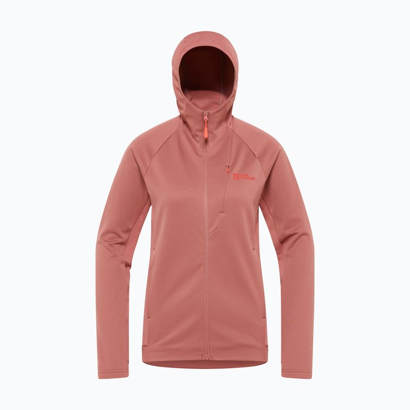 Jack Wolfskin női fleece pulóver Alpgrat ásványvörös 5