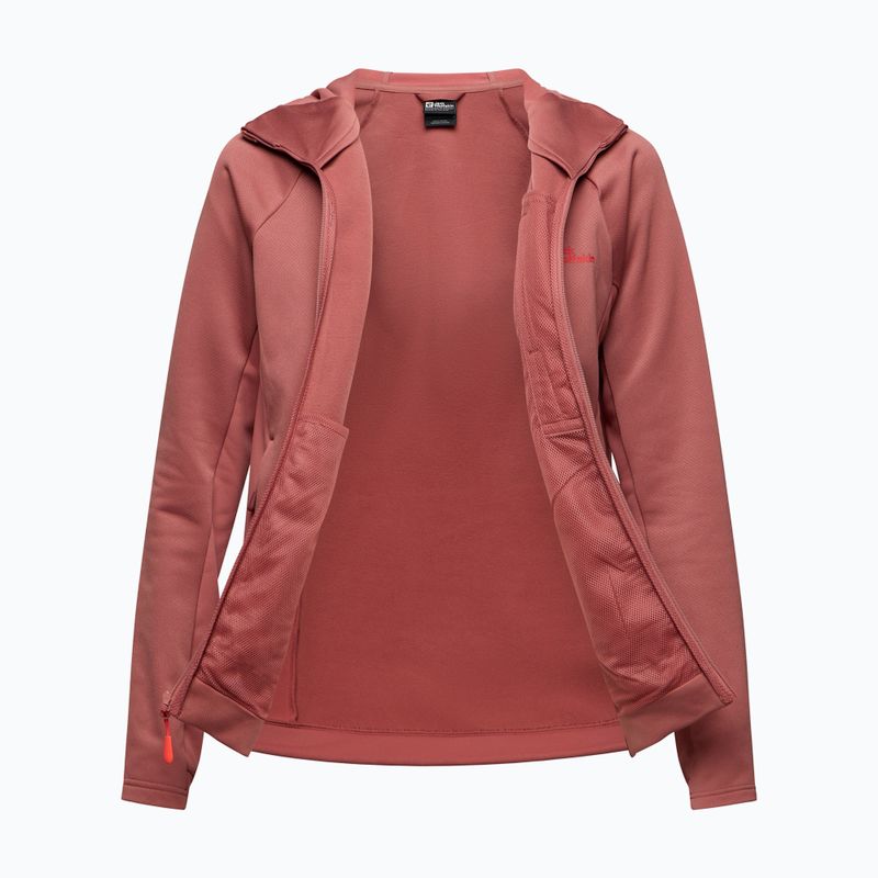 Jack Wolfskin női fleece pulóver Alpgrat ásványvörös 7