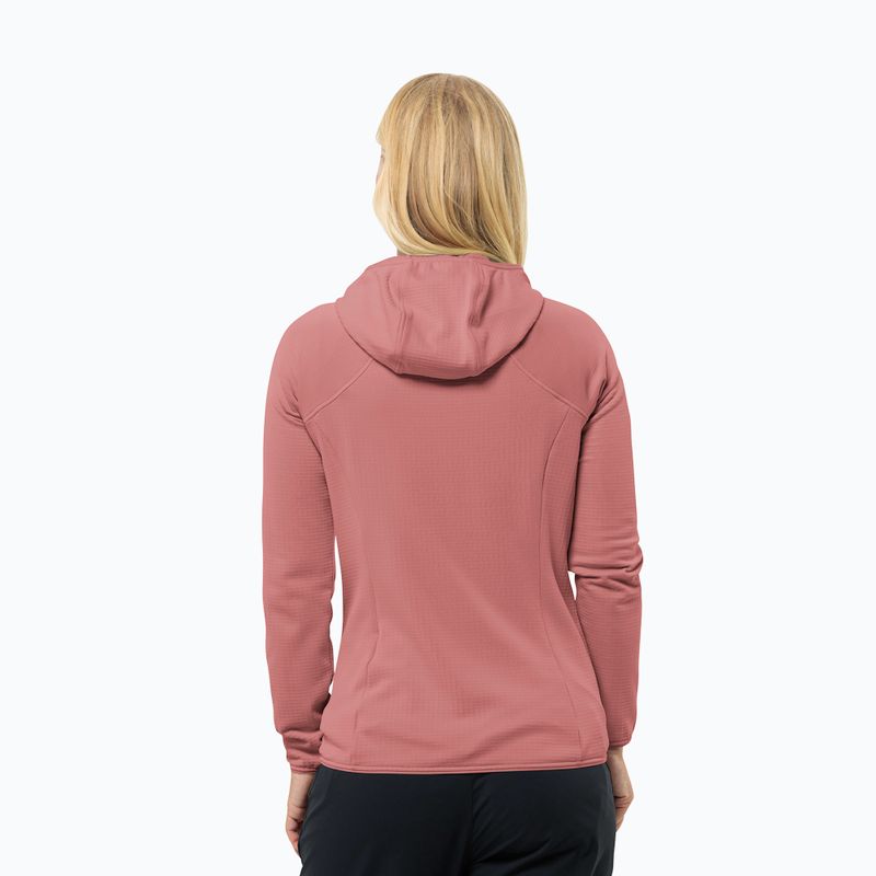 Jack Wolfskin női gyapjú kabát Kolbenberg Hooded Fz mineral red 2