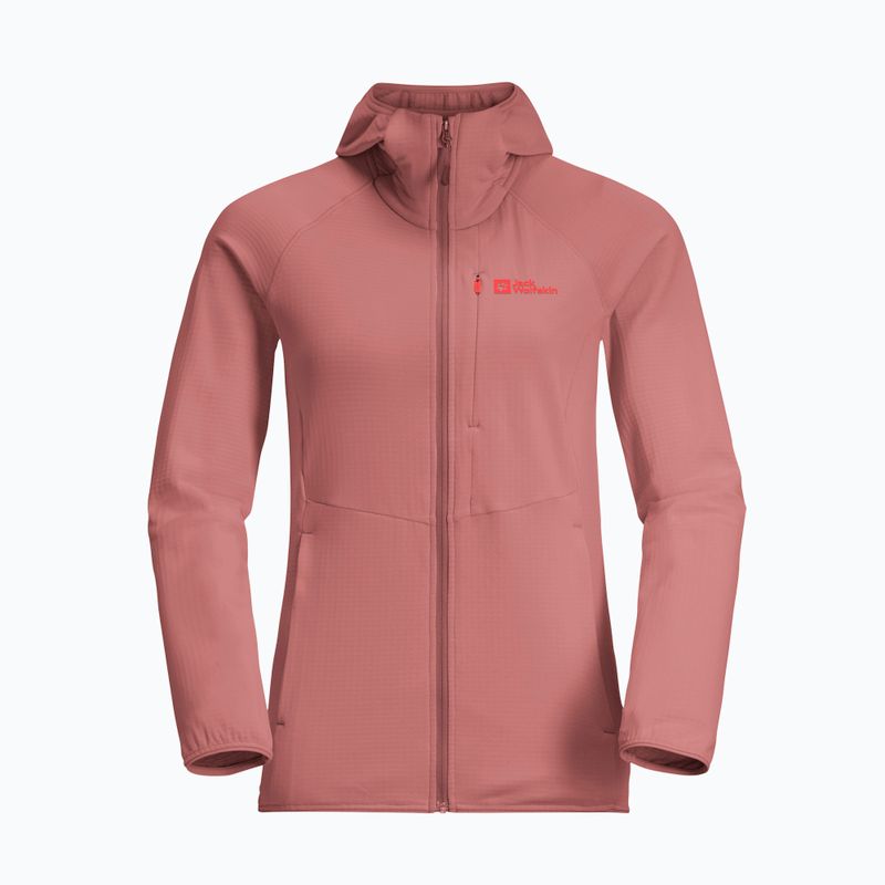 Jack Wolfskin női gyapjú kabát Kolbenberg Hooded Fz mineral red 7
